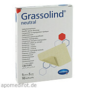 Grassolind Salbenkompressen<br>steril 5x5cm